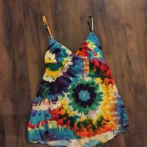 Floral Tie Dye Top
